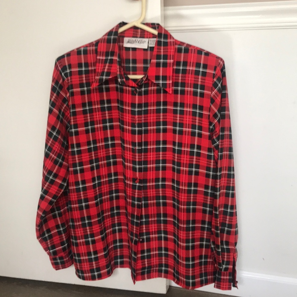 Fun plaid blouse